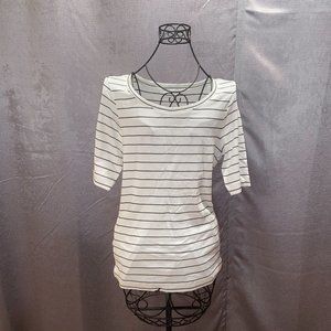 Caslon Mid Sleeves Striped T